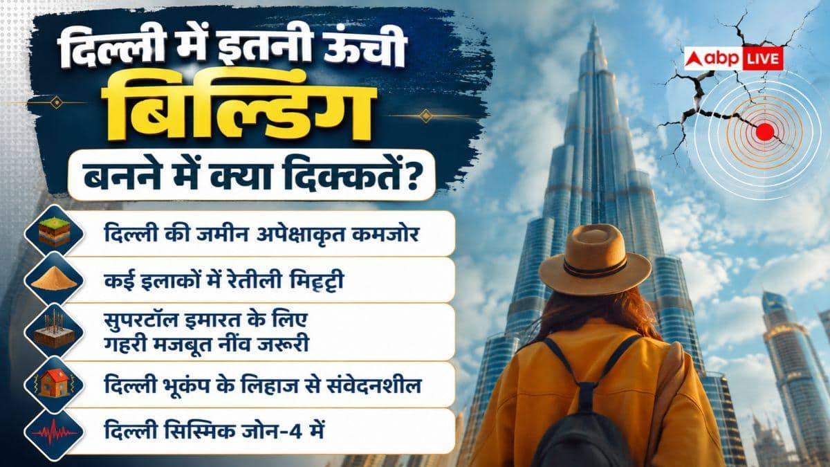 दिल्ली में क्यों नहीं बन सकती बुर्ज खलीफा जैसी इमारत, क्या हैं दिक्कतें?