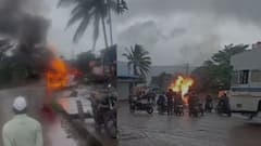 Pune Fire News: मालवाहतूक टेम्पोने अचानक घेतला पेट; क्षणार्धात वाहन जळून खाक, आगीचं  कारण अस्पष्ट