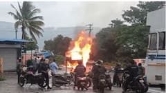 Pune Fire News: मालवाहतूक टेम्पोने अचानक घेतला पेट; क्षणार्धात वाहन जळून खाक, आगीचं  कारण अस्पष्ट