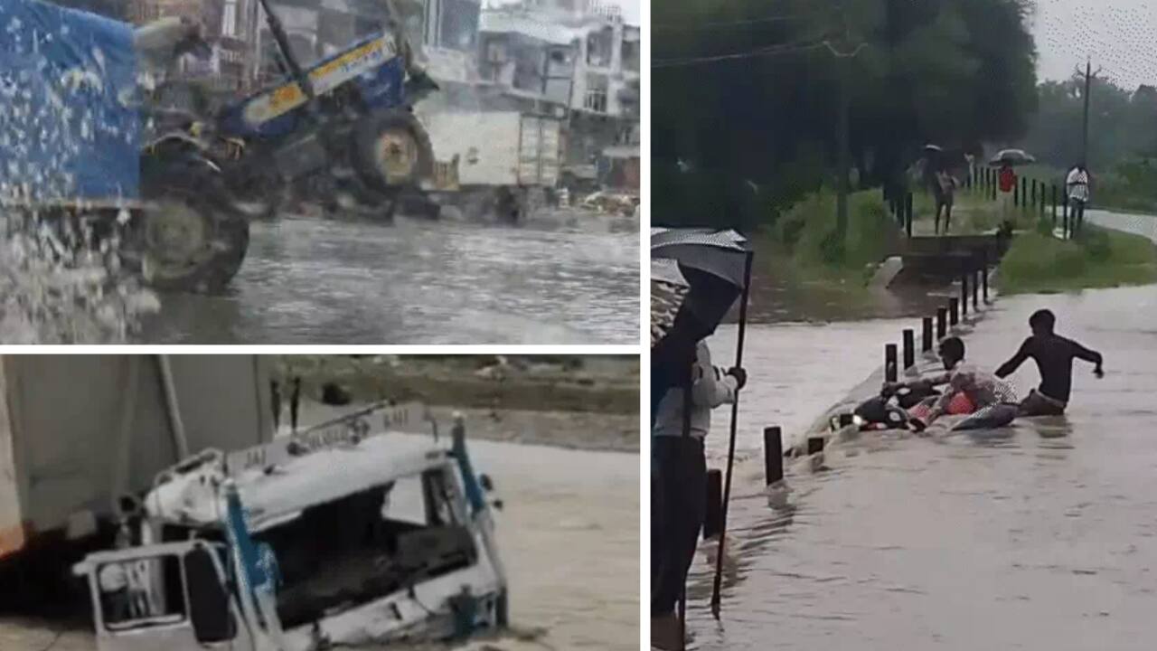Rain Update: दिल्ली-एनसीआरमध्ये मुसळधार पाऊस, 15 विमानांचे मार्ग बदलले, मध्य प्रदेश-उत्तर प्रदेशात पूरसदृश परिस्थिती, वाराणसीत पोलीस ठाणे पाण्यात; छत्तीसगडमध्ये महिलेवर वीज कोसळली