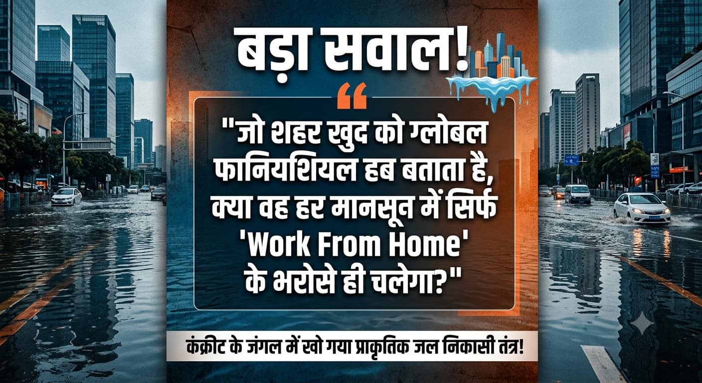 Xप्लेन: 'मिलेनियम सिटी' गुरुग्राम एक दिन की बारिश में क्यों डूब जाता है?