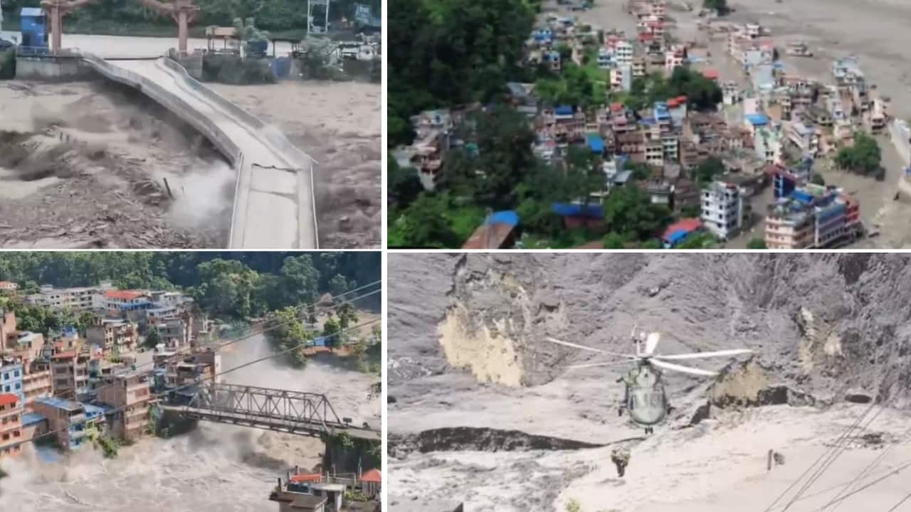 मृत्यूच्या तांडवात नेपाळवर अजूनही संकट कायम; नेपाळ-चीन सीमेजवळील भूस्खलनानंतर दोन जलाशय तयार