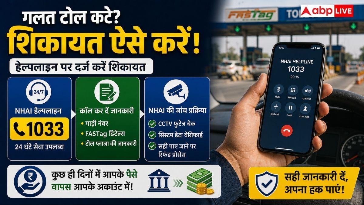 FASTag से गलत Toll कट गया? पैसा वापस पाने के लिए क्या करें