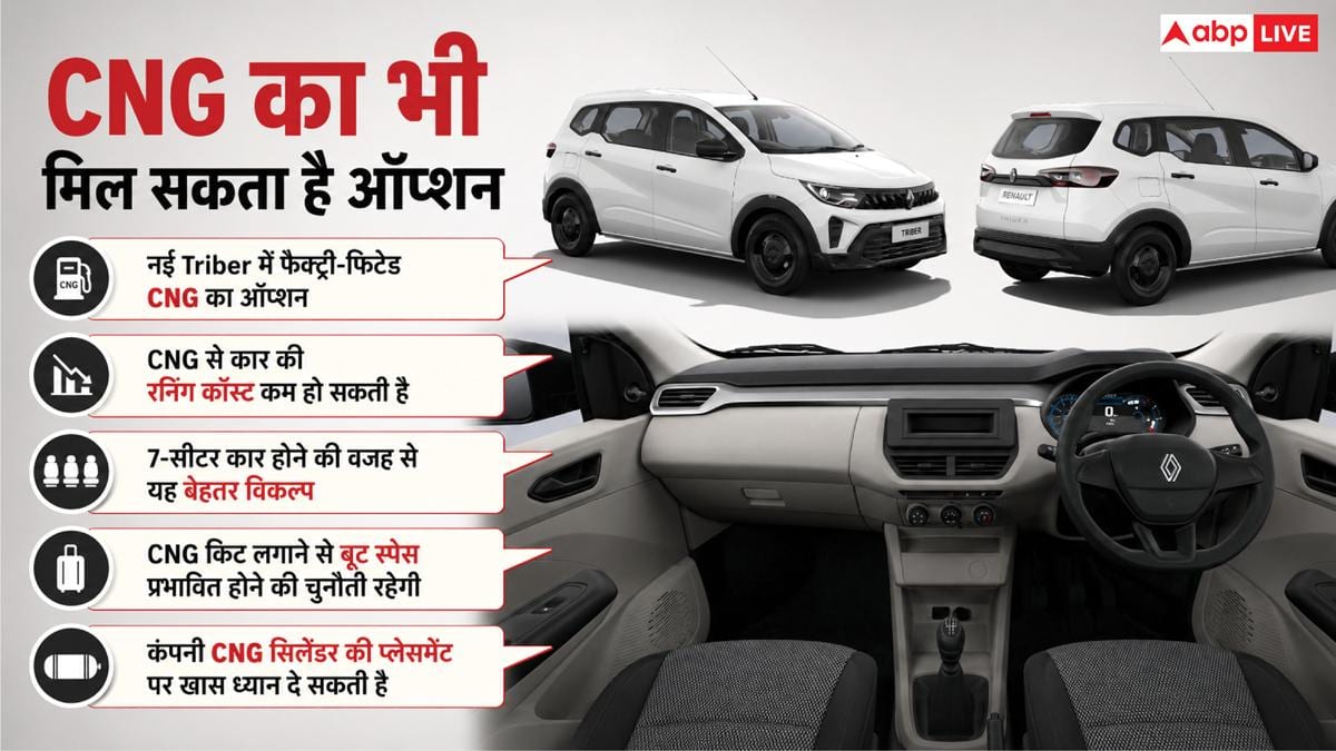 टेस्टिंग के दौरान स्पॉट हुई नई टर्बो CNG Triber, जानें खासियत