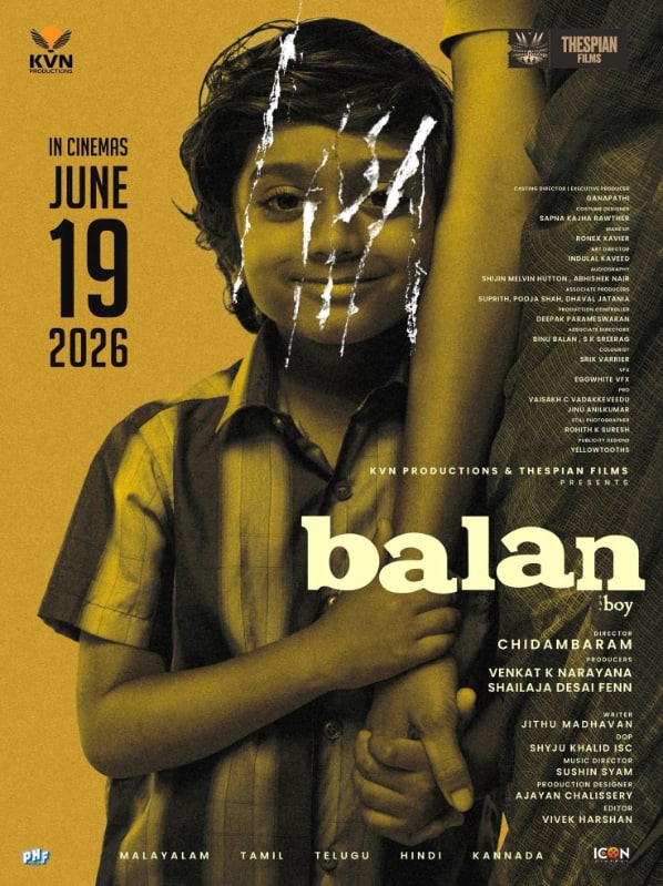 चिदंबरम के निर्देशन में बनी फिल्म 'बालन: द बॉय' में फरजाना पलाथिंगल, अधिशेषन केआर और मोहम्मद जिनान जैसे एक्टर्स नजर आए. इस फिल्म को आप ZEE5 पर देख सकते हैं. इसे IMDb पर 8.1 की शानदार रेटिंग मिली है.