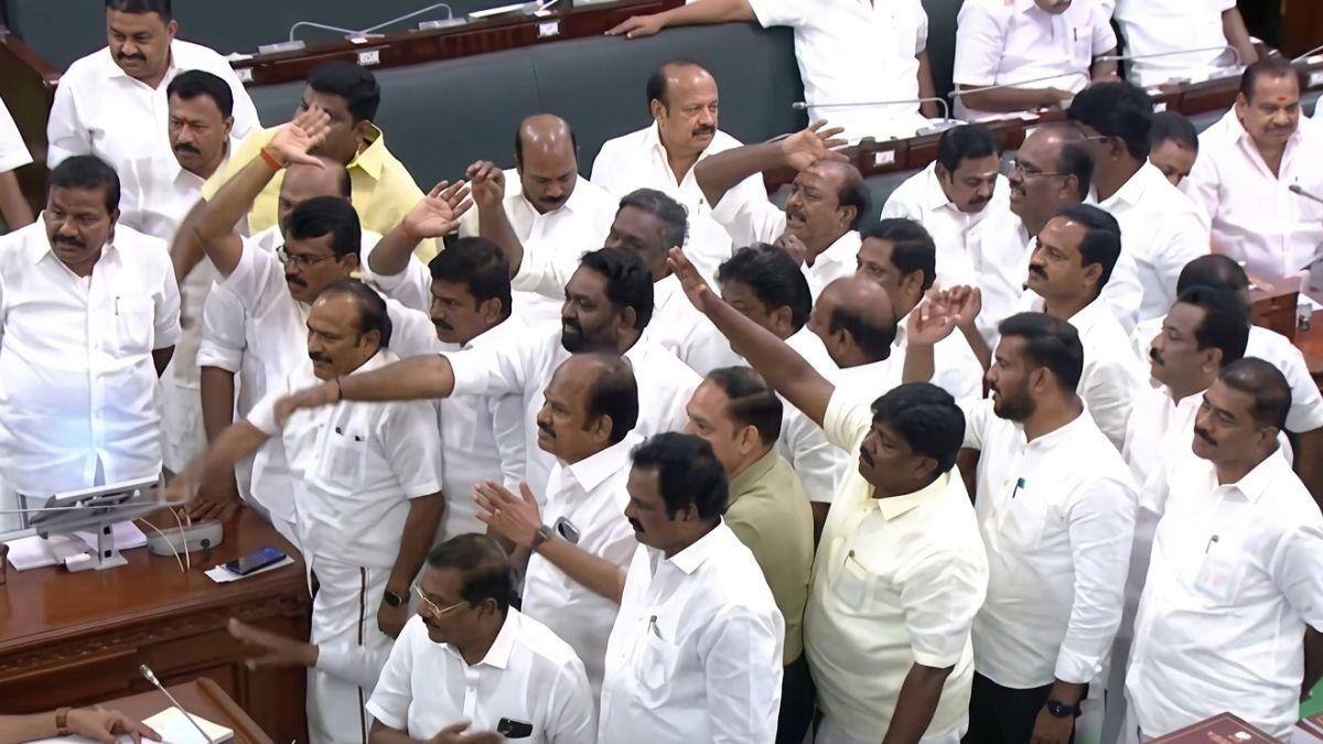 Chaos In Tamil Nadu Assembly As Speaker Evicts DMK MLAs For Protesting Vijay’s ED Remarks