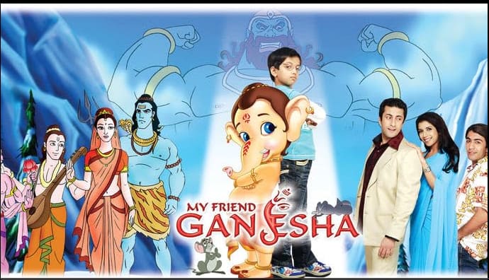 2007 की 'माय फ्रेंड गणेशा' में अकेले बच्चे आशु की जिंदगी में गणेश जी दोस्त बनकर आते हैं और उसकी दुनिया खुशियों से भर देते हैं.