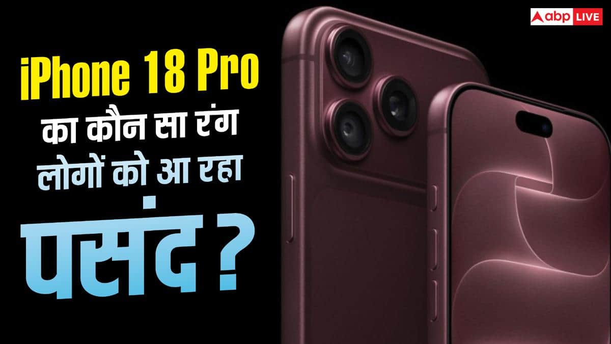 iPhone 18 Pro का कौन-सा रंग कर रहा सबसे ज्यादा ट्रेंड? जानें हर बात