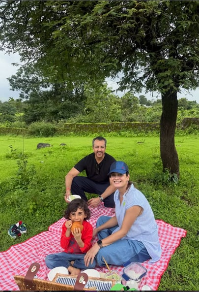 दीया मिर्जा ने परिवार संग बिताया क्वालिटी टाइम, मुश्किल समय में नेचर के बीच मिला सुकून