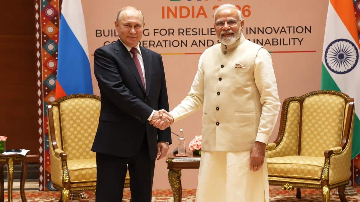 Handshake, Then A Hug: Modi-Putin Meeting Begins At BRICS Summit