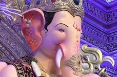 Lalbaugcha Raja First Look 2026 : ‘राजा’ आला रे! लालबागच्या राजाची पहिली झलक; बाप्पाचं मनमोहक रूप पाहून भक्त भारावले, पाहा PHOTO