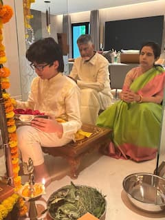 Vinayaka Chavithi At Chandrababu Home: ఏపీ సీఎం చంద్రబాబు నివాసంలో వినాయక చవితి వేడుకలు