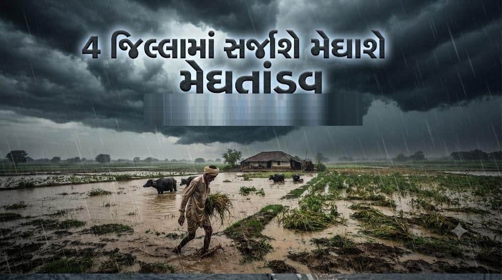 ગુજરાતમાં ભારે વરસાદની આગાહી
