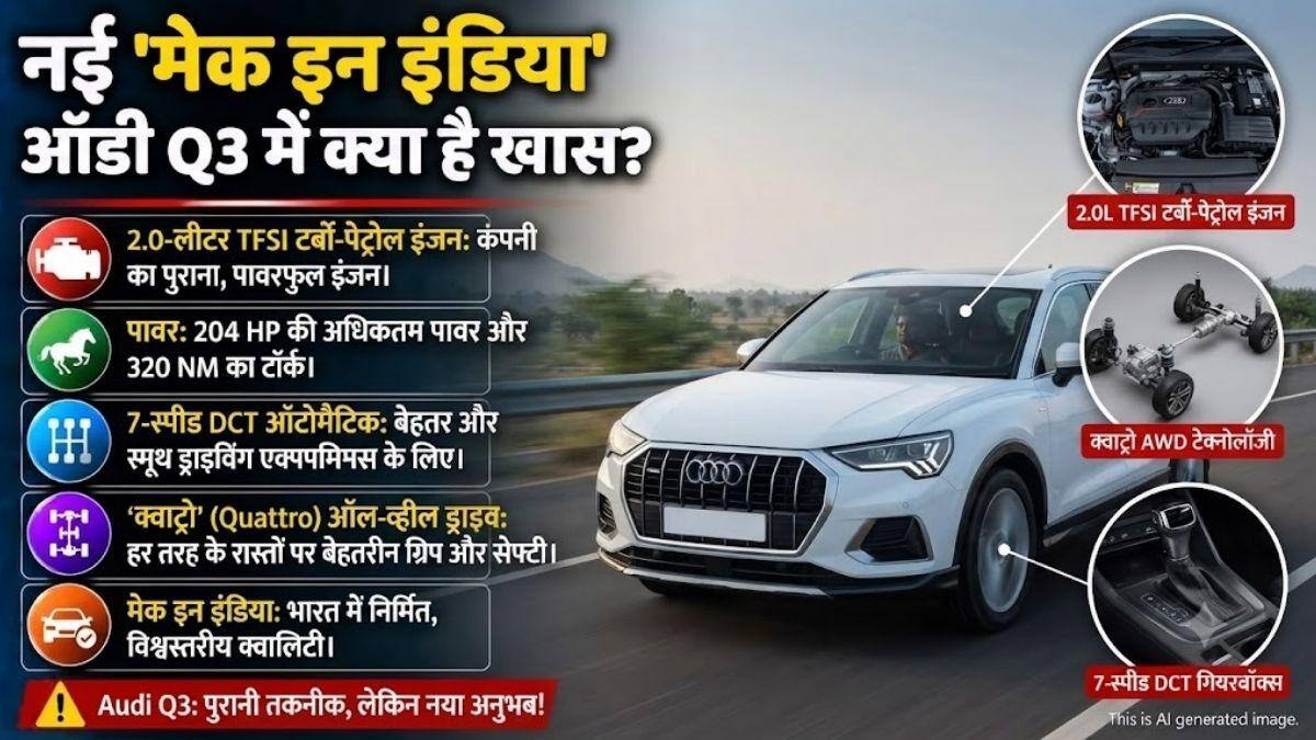 Audi Q3 अब होगी Made in India, नई SUV की लॉन्च डेट भी सामने आई