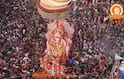 पुढच्या वर्षी लवकर या... 'लालबागचा राजा'वर श्रॉफ बिल्डिंगवरुन पुष्पवृष्टी; बाप्पाचा जयघोष, अलोट गर्दी, पाहा PHOTO