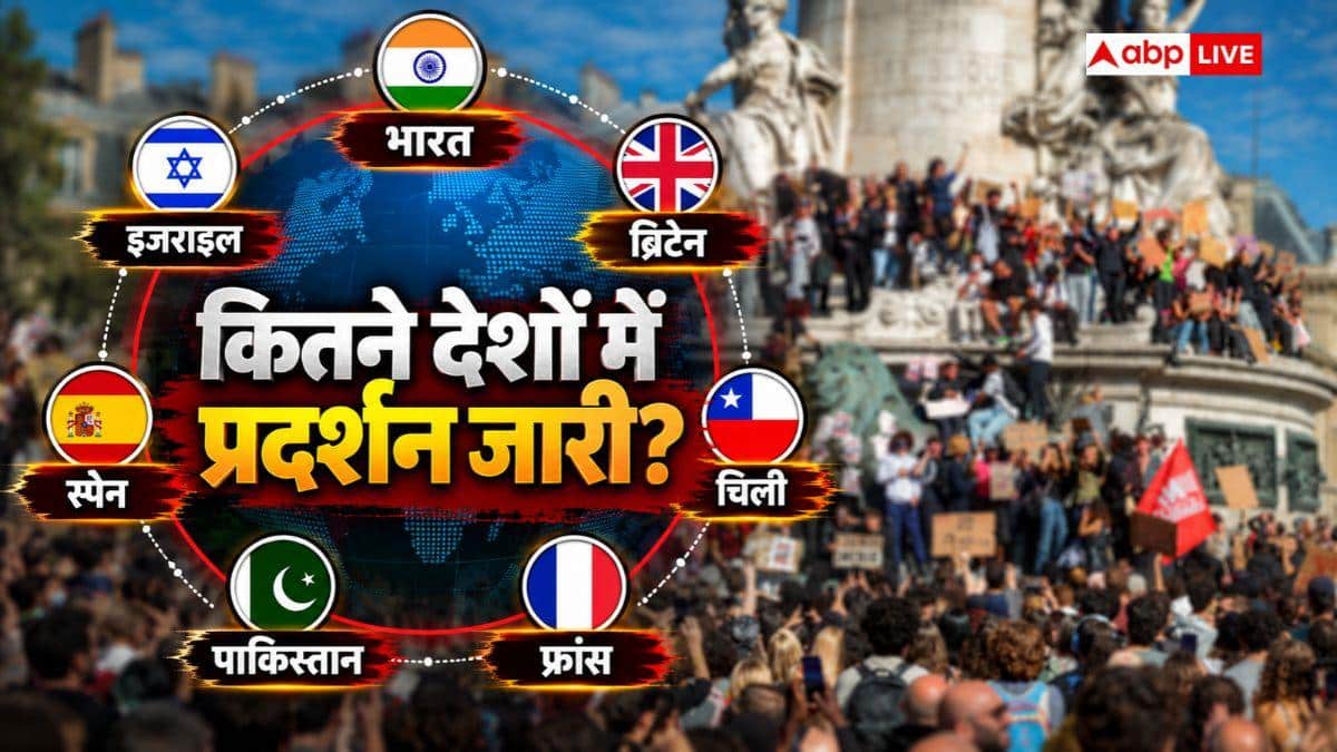 दुनिया के इन 7 मुल्कों में सड़कों पर उतरी जनता, जानें कहां और क्यों हो रहे प्रदर्शन?