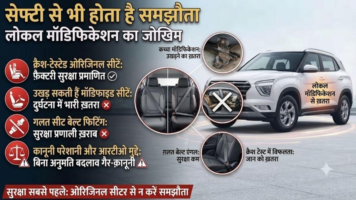 छोटी कार में लगवा सकते हैं लग्जरी कैप्टन सीट्स? जानें सच