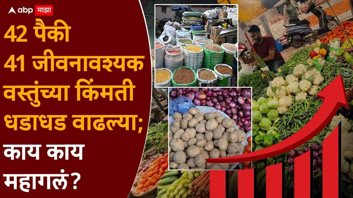 Inflation Essential Commodities: 42 पैकी 41 जीवनावश्यक वस्तुंच्या किंमती धडाधड वाढल्या; कांद्याच्या दरात 113 टक्क्यांनी वाढ, काय काय महागलं?