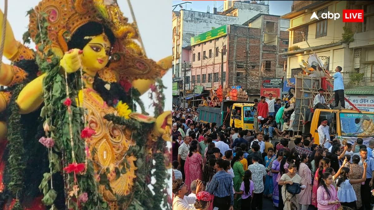 जोरहाट में मां दुर्गा की 101 प्रतिमाओं का विसर्जन, हजारों भक्तों ने दी भावभीनी विदाई