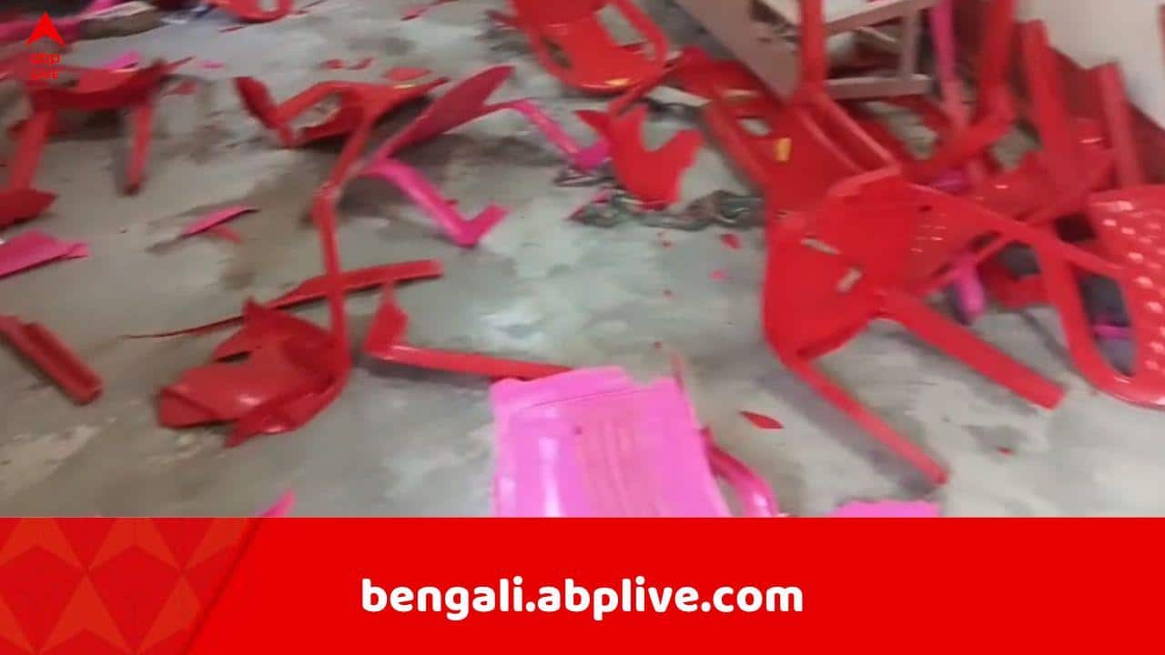 CPM Congress Party Office Vandalised : রাজারহাটে সিপিএম ও কংগ্রেসের পার্টি অফিসে ভাঙচুর, কী প্রতিক্রিয়া বিজেপির ?