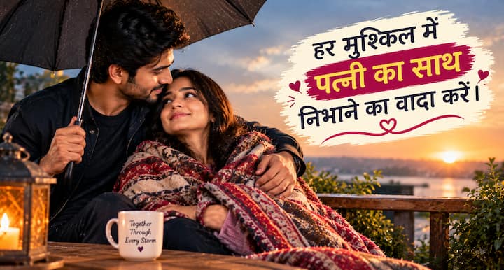 हर मुश्किल में पत्नी का साथ निभाने का वादा करें- जिंदगी हमेशा एक जैसी नहीं रहती. कभी खुशियां आती हैं, तो कभी मुश्किलें रिश्ते की परीक्षा लेती हैं. करवा चौथ पर पति वादा करे कि वह अच्छे और बुरे, दोनों समय में पत्नी का साथ नहीं छोड़ेगा. परेशानी आने पर उसे अकेले सब संभालने के लिए नहीं कहेगा, बल्कि उसके साथ खड़ा रहेगा. सच्चा जीवनसाथी वही है, जिसके साथ मुश्किलें भी आसान लगने लगती हैं और भविष्य को लेकर भरोसा बना रहता है.