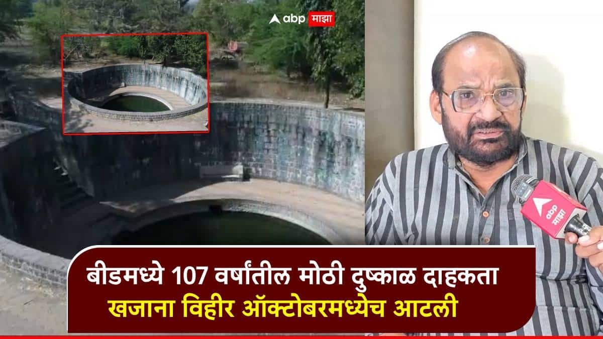 बीडमध्ये 107 वर्षांत पहिल्यांदाच दुष्काळाची भीषण दाहकता; खजाना विहीर ऑक्टोबरमध्येच आटली, जलसंकटाचे संकेत