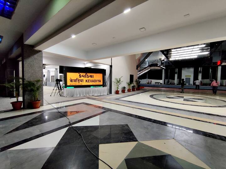 The newly inaugurated station and trains aim to boost tourism in the tribal region and facilitate connectivity to the world's tallest statue the 'Statue of Unity'. (Photo: Twitter/@narendramodi)