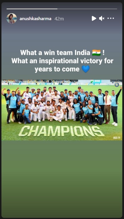Anushka Sharma Posts For The First Time After Child Birth; Hails Team India’s Historic Victory Against Australia