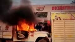 Vehicles set ablaze as violence breaks out in West Bengal's Bardhaman