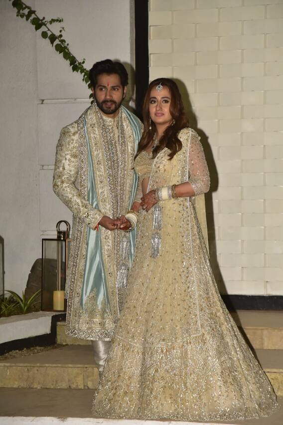 Varun Dhawan Natasha Wedding First Photo Gallery Actor Varun Dhawan Fashion Designer Natasha Dalal Marriage Photos First Pic Out Mansion House Alibaug October actor, varun dhawan and natasha dalal have been in a relationship for many years now. varun dhawan natasha wedding first