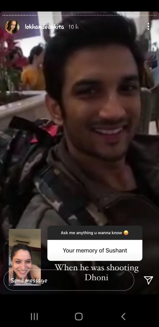 Ankita Lokhande Shares Screenshot Of Video Calling Sushant Singh Rajput While He Was Shooting For ‘M.S. Dhoni’