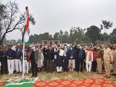 Ayodhya Mosque Construction Begins With Tricolour Hoisting & Planting Tree Saplings
