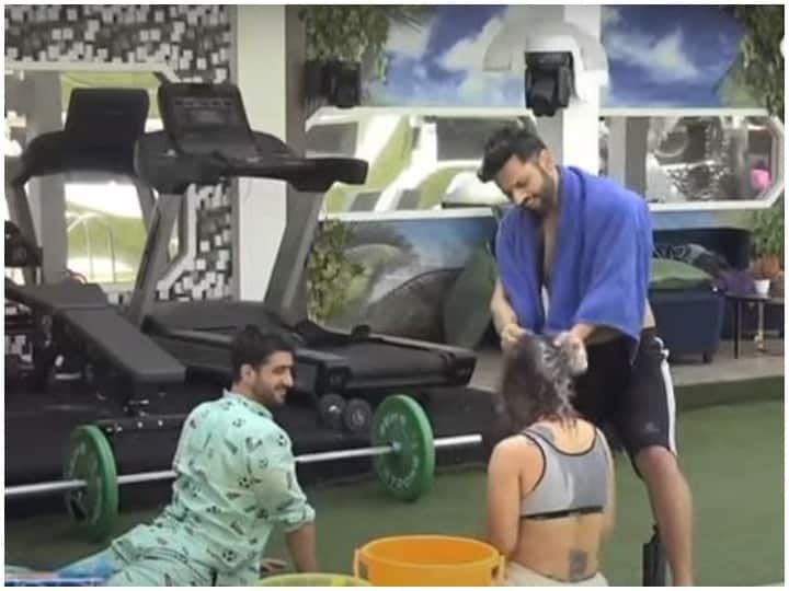Bigg Boss 14 Promo: Rahul Vaidya Gives Rakhi A Bath In The Garden, Nikki Fights With Vikas Gupta Bigg Boss 14 Promo: Rahul Vaidya Gives Rakhi A Bath In The Garden, Nikki Fights With Vikas Gupta