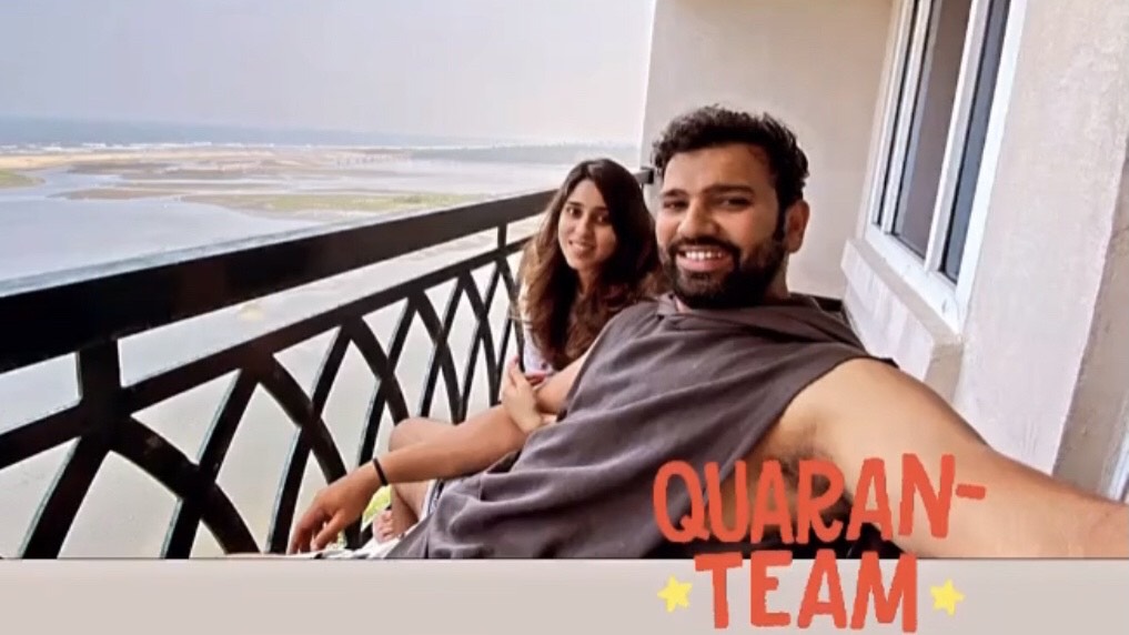 Hitman Rohit Sharma Shares A Beautiful ‘Quaran-Team’ Photo With Wife Ritika, See Pic