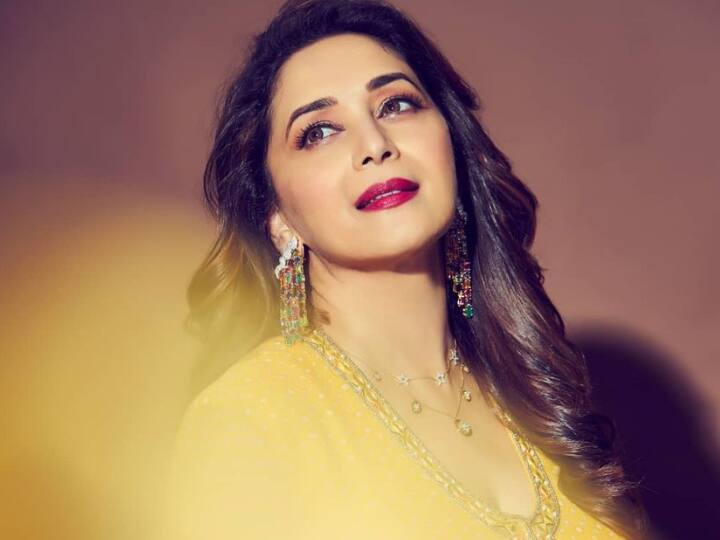 madhuri dixit nene looks lke a dream in yellow outfit actress shares pictures Madhuri Dixit Nene Looks Like A Dream In These PICTURES